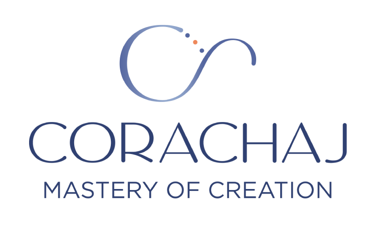 corachaj - logo - mastery of creation - blue